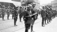 Bando de guerra na Porta do Sol de Vigo o 20 de xullo de 1936