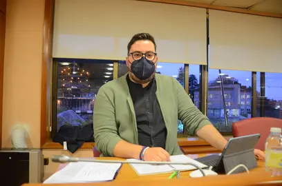 Xabier P. Igrexas no Pleno municipal de Vigo