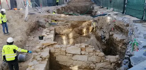 Xacementos atopados durante as obras en Elduayen