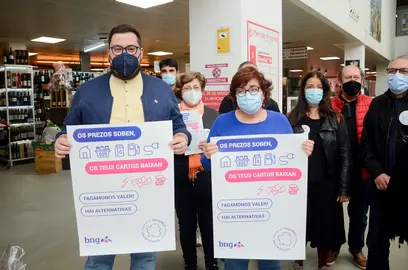 Presentaci&oacute;n da campa&ntilde;a do BNG contra a suba dos prezos