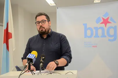 O concelleiro e candidato do BNG en Vigo, Xabier P. Igrexas