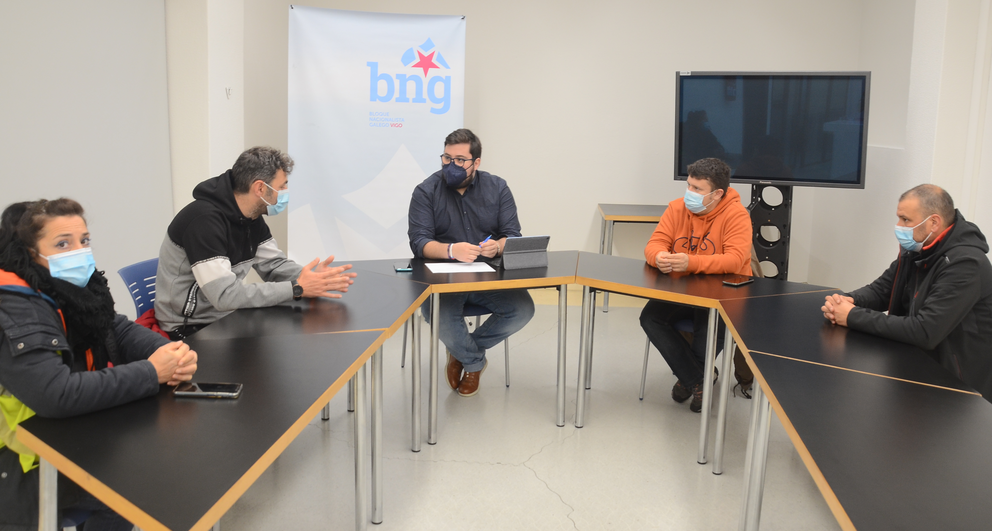 Reunión do portavoz municipal do BNG de Vigo co Comité de Empresa de Vitrasa