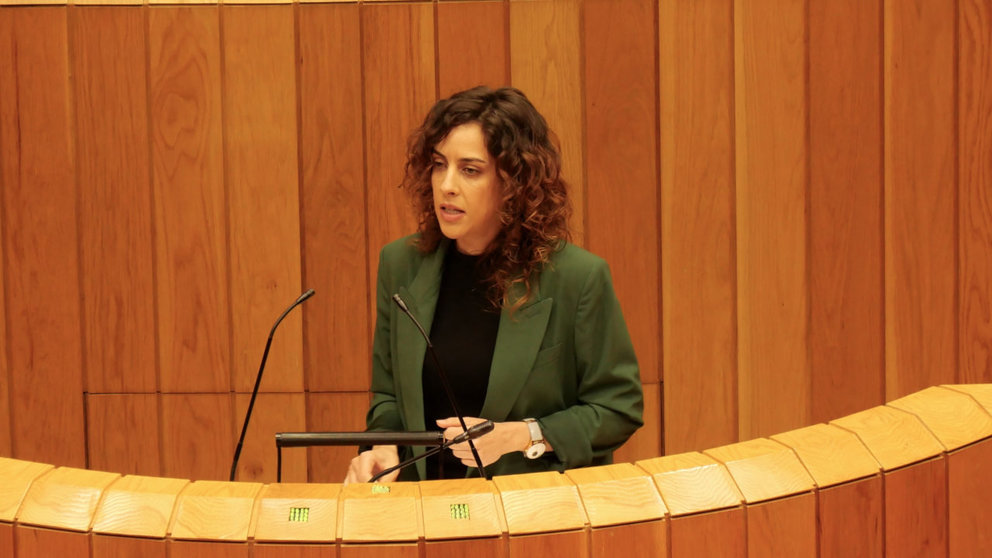 Alexandra Fernández no Parlamento galego