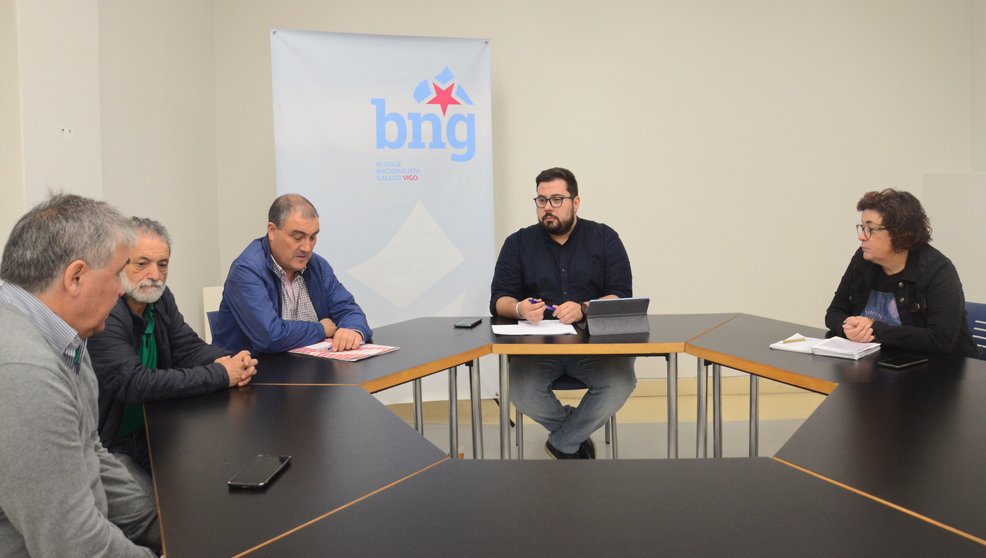 Reunión do BNG de Vigo con representantes sindicais de Blavice