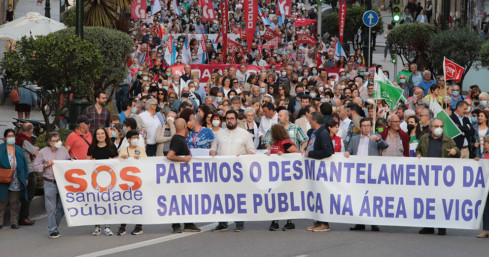 Manifestación da plataforma SOS Sanidade Pública