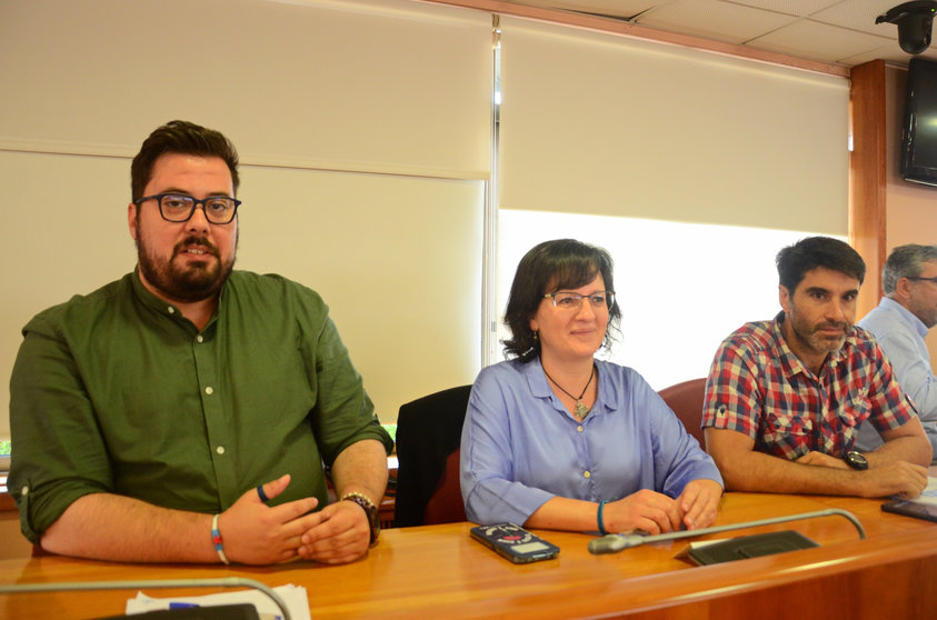 Xabier P. Igrexas, Ana Martínez e Filipe Abalde, Grupo Municipal do BNG de Vigo, no Pleno