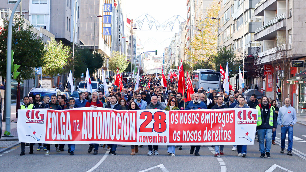 Manifestación da CIG en Vigo na xornada de folga da automoción