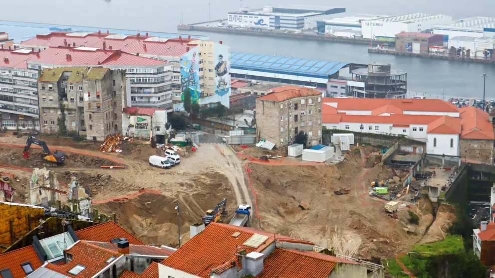 Obras no Barrio do Cura