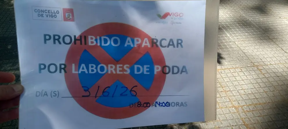 Aviso de podas en Castrelos