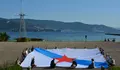 O BNG desprega unha bandeira xigante de Galiza na ETEA para abrir a V Semana da Patria Galega en Vigo