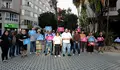 O BNG de Vigo precinta de forma simbólica a praza da Independencia diante do abandono do Concello