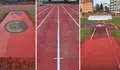 O BNG de Vigo critica a “chapuza” nas pistas de atletismo: tartán esvaradío, charcos e liñas torcidas ou sen pintar