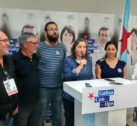 Marta Dacosta valorando os resultados do 25-S en Vigo