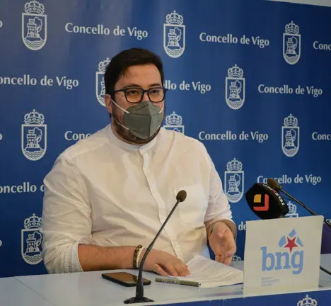 Xabier P. Igrexas en rolda de prensa