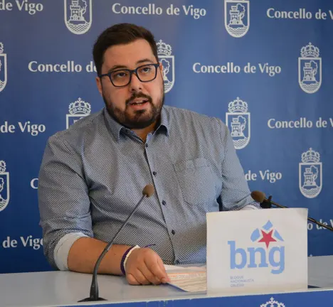 Xabier P. Igrexas en rolda de prensa