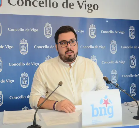 Xabier P. Igrexas, concelleiro e candidato do BNG de Vigo
