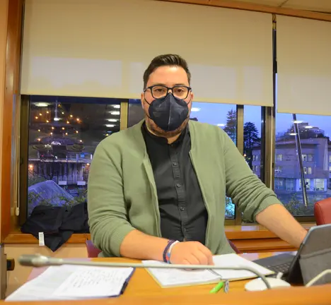 Xabier P. Igrexas no Pleno municipal de Vigo