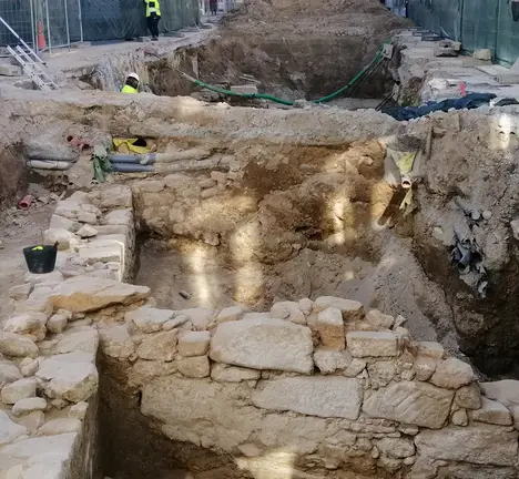 Xacementos atopados durante as obras en Elduayen