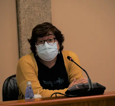 Carmela Gonz&aacute;lez, deputada do BNG no Parlamento de Galiza