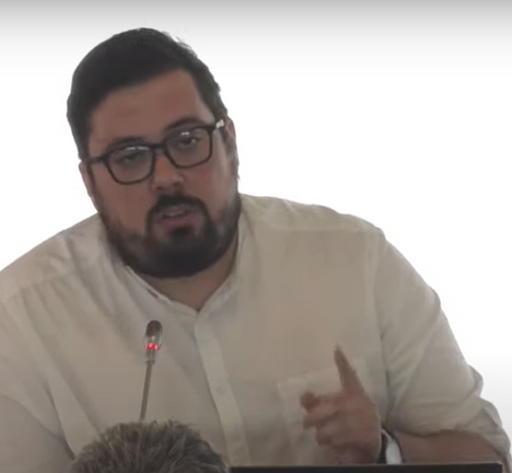 Xabier P. Igrexas no Pleno municipal de Vigo