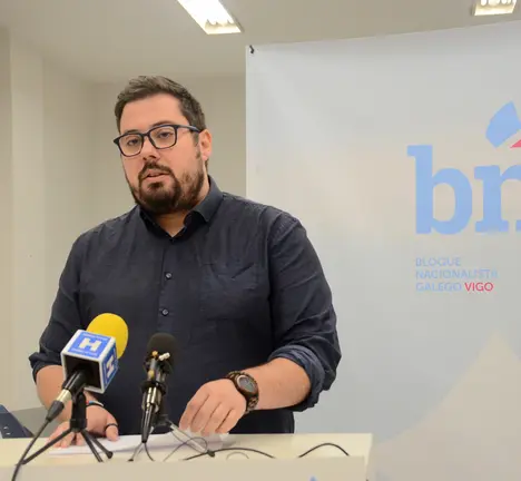 O concelleiro e candidato do BNG en Vigo, Xabier P. Igrexas