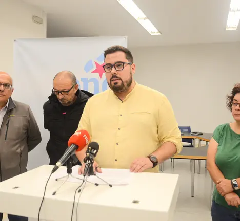 Xabier P. Igrexas en rolda de prensa