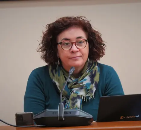 Carmela Gonz&aacute;lez, deputada do BNG no Parlamento galego