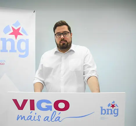 Xabier P. Igrexas, concelleiro e candidato do BNG &aacute; Alcald&iacute;a de Vigo