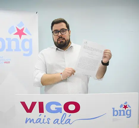 Xabier P. Igrexas, concelleiro e candidato do BNG de Vigo
