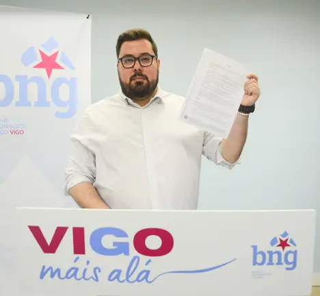 Xabier P. Igrexas, portavoz municipal do BNG de Vigo
