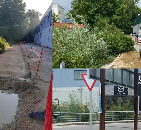 Obras ilegais do Concello no r&iacute;o Lagares (imaxes do 29 e 30 maio 2023 na r&uacute;a Gandar&oacute;n)