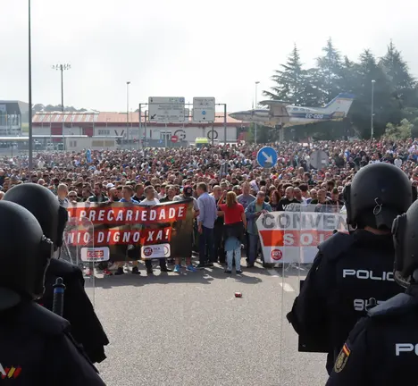 Manifestaci&oacute;n do Metal o pasado 20 de xu&ntilde;o no Ifevi (Foto: CIG)