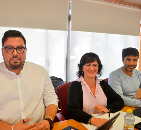 Xabier P. Igrexas, Ana Mart&iacute;nez e Filipe Abalde (grupo municipal do BNG de Vigo)