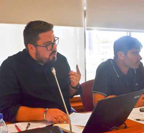 Xabier P Igrexas e Filipe Abalde no Pleno municipal