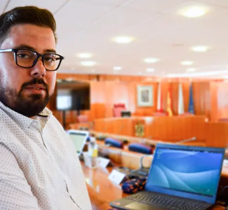 Xabier P. Igrexas, portavoz municipal do BNG, no Pleno de Vigo