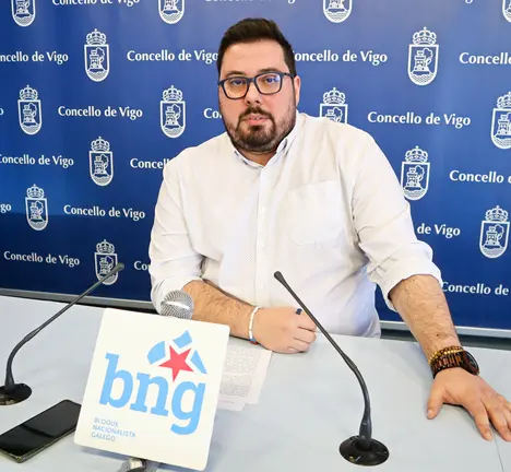 Xabier P. Igrexas, portavoz municipal do BNG en Vigo