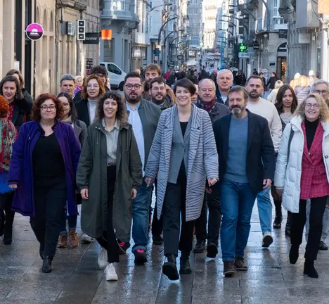 Presentaci&oacute;n da candidatura do BNG con Ana Pont&oacute;n en Vigo
