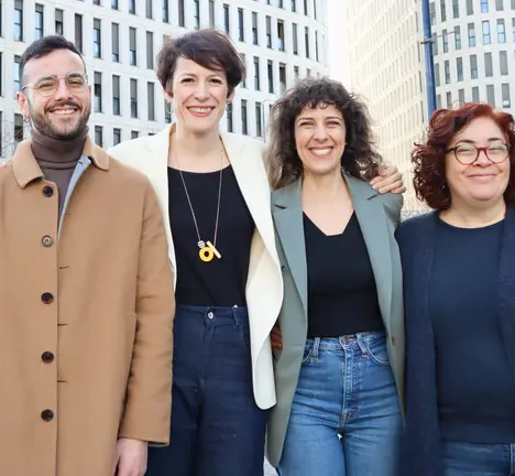 Brais Ruanova, Ana Pont&oacute;n, Alexandra Fern&aacute;ndez e Carmela Gonz&aacute;lez