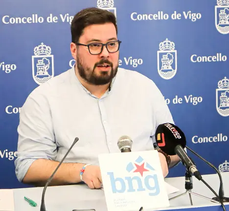 O portavoz municipal do BNG de Vigo, Xabier P. Igrexas