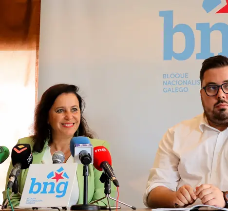 A eurodeputada do BNG, Ana Miranda, e o portavoz municipal en Vigo, Xabier P. Igrexas