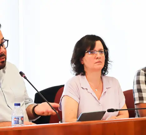 Xabier P. Igrexas, Ana Mart&iacute;nez e Filipe Abalde no Pleno de Vigo