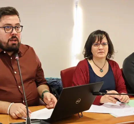 Xabier P Igrexas, Ana Mart&iacute;nez e Filipe Abalde no Pleno municipal