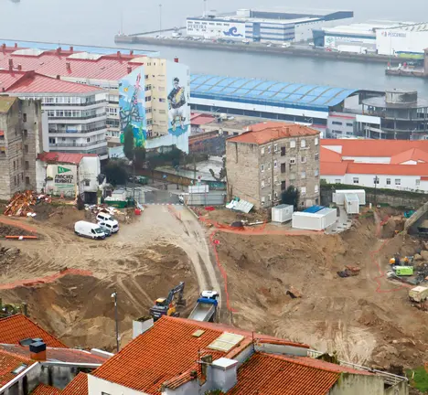 Obras no Barrio do Cura