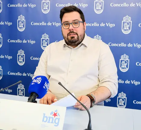 Xabier P. Igrexas, portavoz municipal do BNG de  Vigo