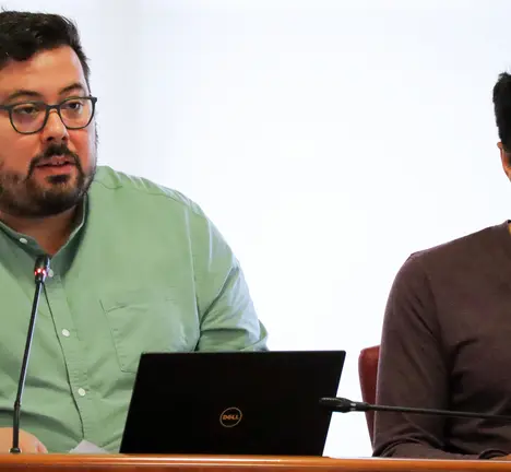 Xabier P. Igrexas e Filipe Abalde no Pleno de Vigo