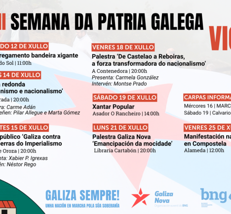Programaci&oacute;n VIII Semana da Patria Galega en Vigo