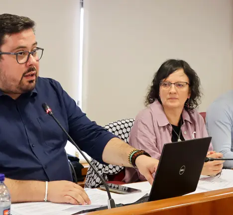 Xabier P. Igrexas, Ana Mart&iacute;nez e Filipe Abalde no Pleno de Vigo