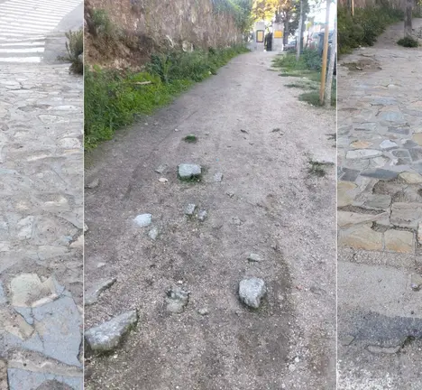 Beirarr&uacute;as en mal estado en Manuel Olivi&eacute;