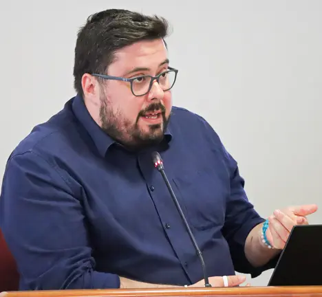 Xabier P. Igrexas, portavoz municipal do BNG no Pleno de Vigo