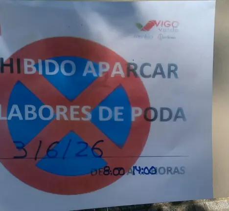 Aviso de podas en Castrelos